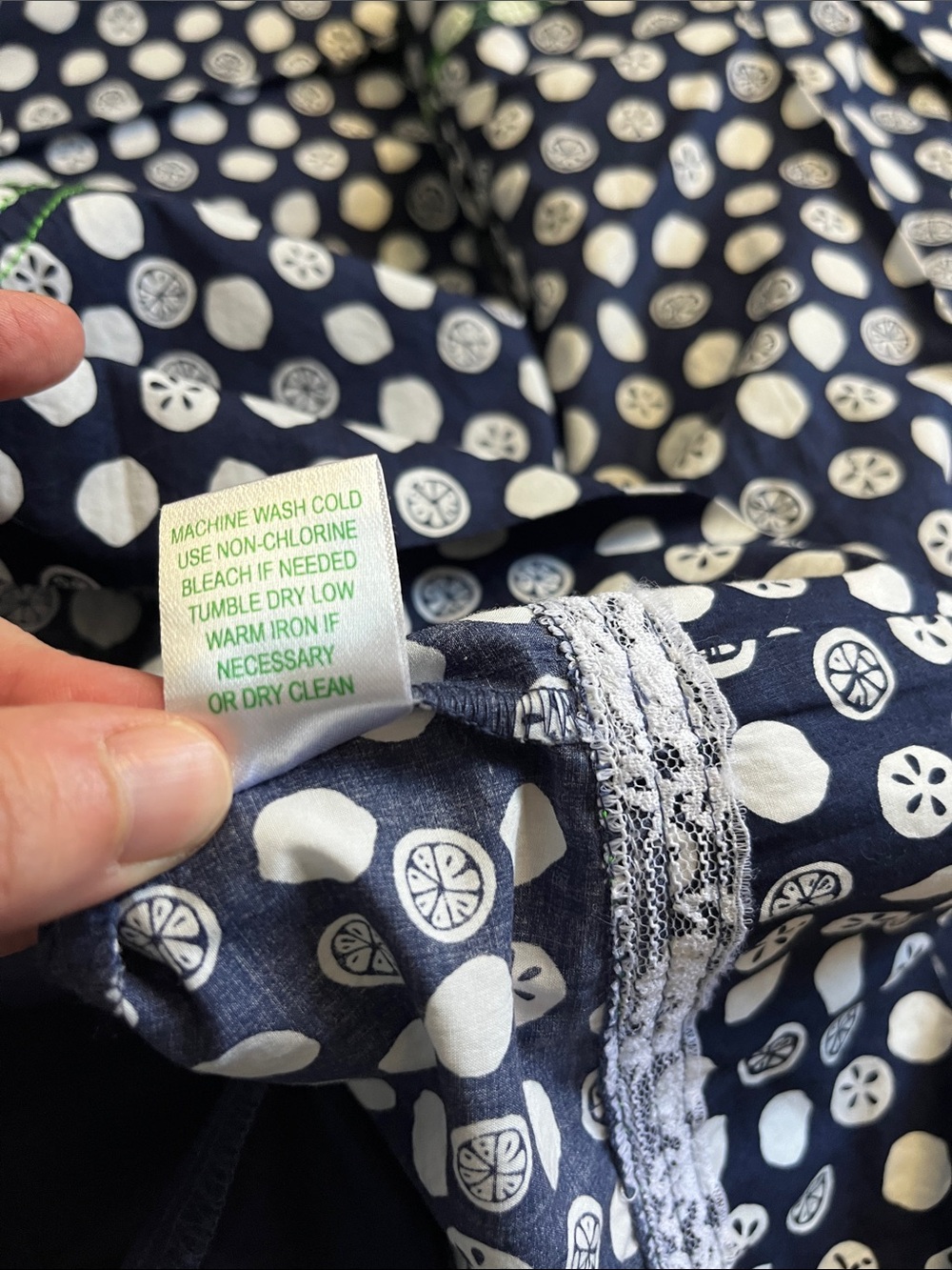 Lilly Pulitzer Lemons and Limes Pleated A Line Skirt Navy White Size 4 - Picture 11 of 12